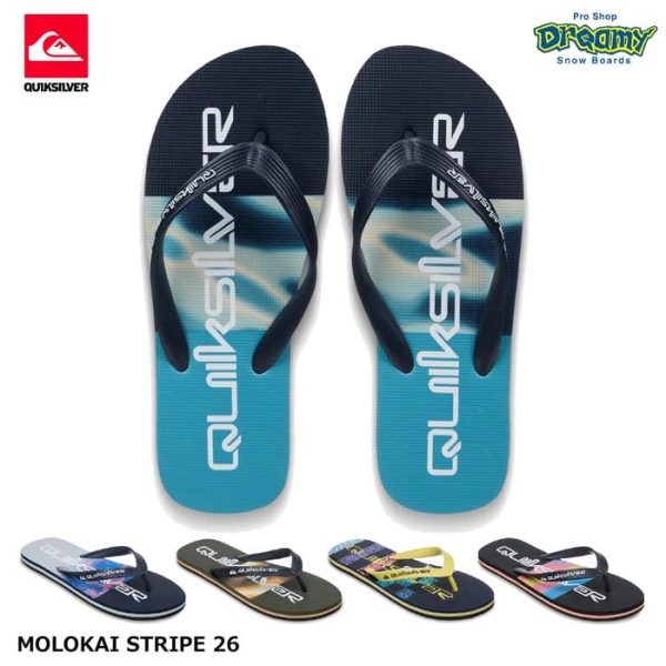 QUIKSILVER MOLOKAI STRIPE 26 QYL100083 �ӡ���������� 25-28cm �ȥ� �ԥ�饤�����ꥵ���ɥ������� �������ꥢ���ȥ����� �ӡ����󥯥��å�����С� ������