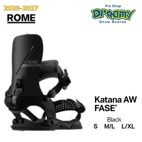 26-27 ROME Katana AW FASE BLACK ������ ������ �ե������������ƥ� 21026102blk ���Ρ��ܡ��� �Х���ǥ���