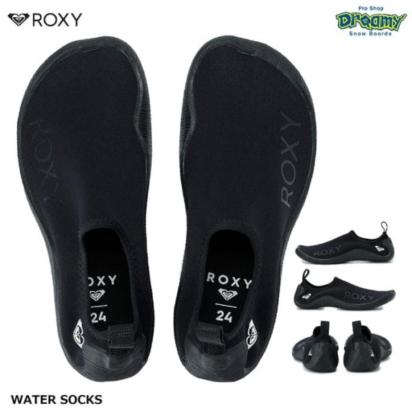 ROXY WATER SOCKS RSA261701 �����ե֡��� 23-25cm ���ȥ�å� �ͥ��ץ�� �������å� ���� �ޥ�󥷥塼�� �����ȥɥ� BBQ SUP ��� BLK �������� ������