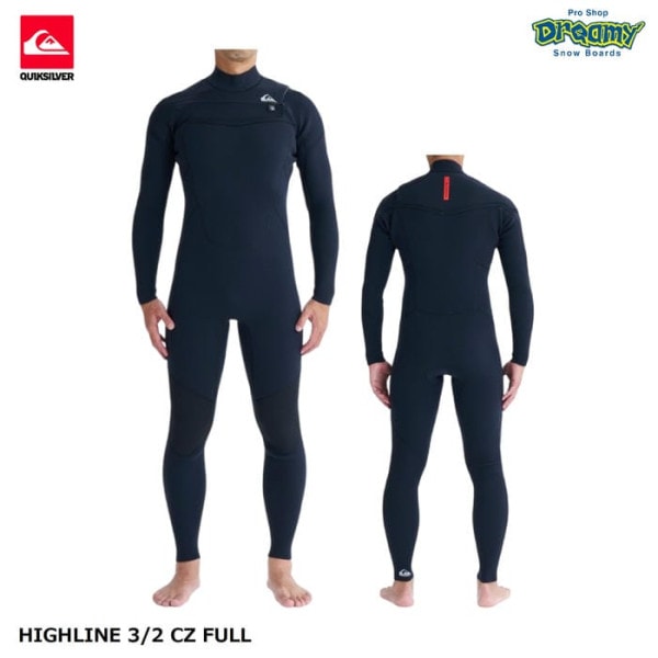 QUIKSILVER HIGHLINE 3/2 CZ FULL QWT261701 �ե륹���� ����ѥ�ե��å� �������ȥ��å� �񻺥��ȥ�å����㡼�� ���������� BLK �����å�����С� ������