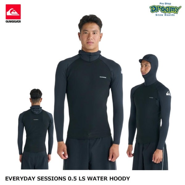 QUIKSILVER EVERYDAY SESSIONS 0.5 LS WATER HOODY QWT261711 ���å� �ա����դ� ����ѥ�ե��å� �ϥ����ȥ�å����㡼�� �饤���� �����å�����С� ������