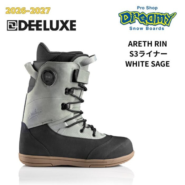 26-27 DEELUXE �ǥ�����å��� ARETH RIN S3�饤�ʡ� WHIYE SAGE ��������� �����⥤��ʡ� Ǯ���� ���Ρ��ܡ��� �֡��� 572640-1413
