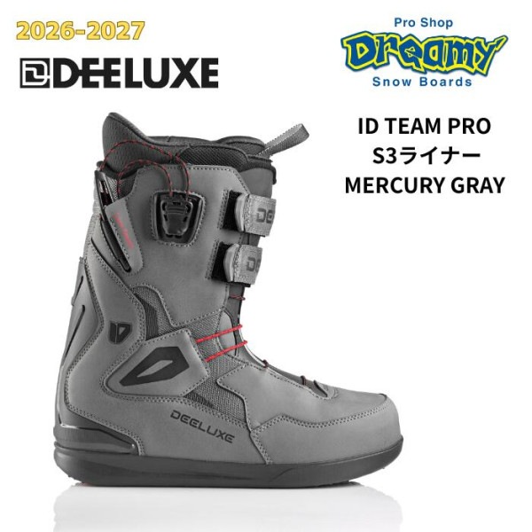 26-27 DEELUXE �ǥ�����å��� ID TEAM PRO S3�饤�ʡ�  MERCURY GRAY �����ǥ��� �����⥤��ʡ� Ǯ���� ���Ρ��ܡ��� �֡��� 572650-4216