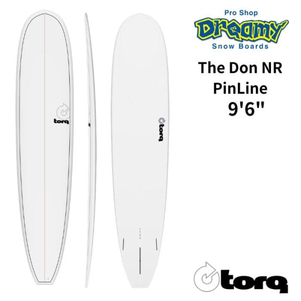 TORQ Surfboard トルクサーフボード The Don NR TET 9’6” Pinline White LONG サーフボード TQ-B-0906 エポキシ サーフィン ロングボード
