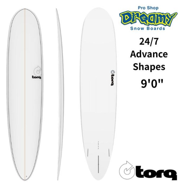 TORQ Surfboard トルクサーフボード 24-7 advance Shapes TET 9’0” White サーフボード TQ-A-24-P-0900 エポキシ サーフィン ロングボード