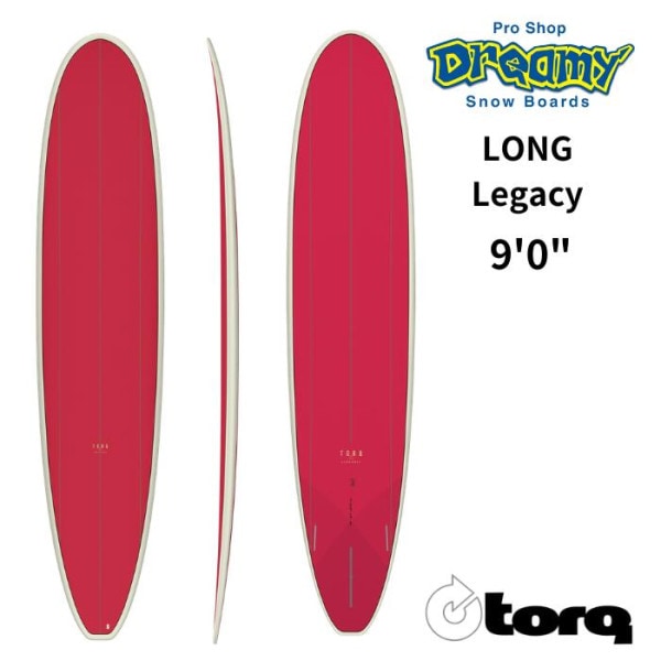 TORQ Surfboard トルクサーフボード Long Regacy Andmilar Red TET 9’0” サーフボード TQ-A-LE0900 エポキシ サーフィン ロングボード