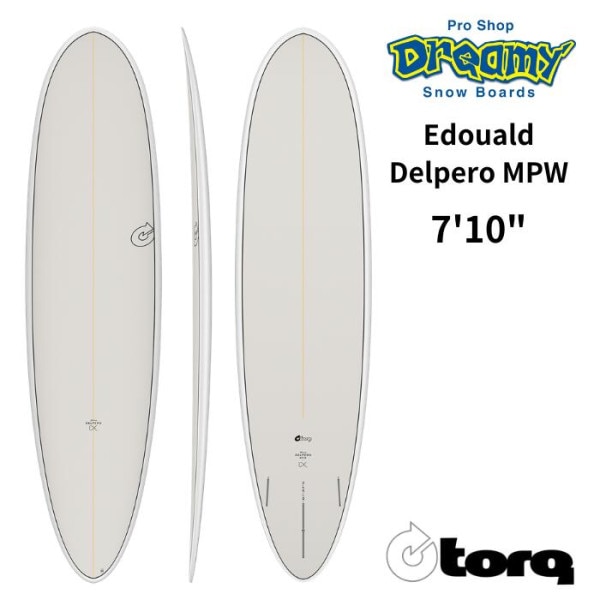TORQ Surfboard トルクサーフボード Delpero MPW 7’10” CREAM デルペロ サーフボード TQ-A-ED-C-0710 エポキシ サーフィン ロングボード