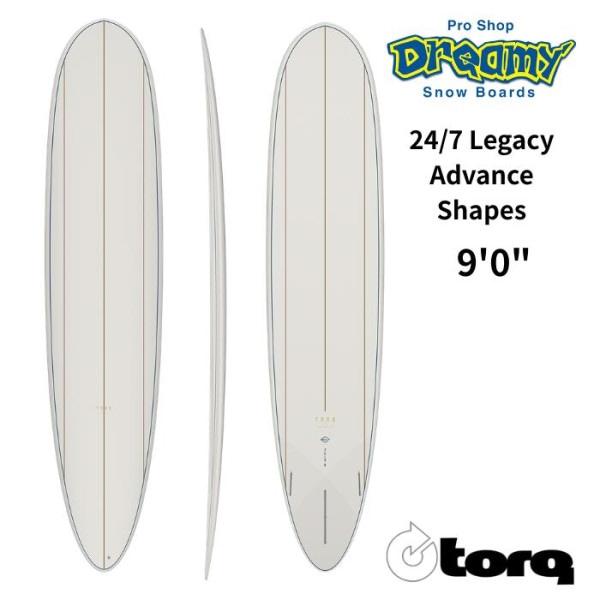 TORQ Surfboard トルクサーフボード 24/7 advance Shapes Legacy TET 9’0” Sand サーフボード TQ-A-24-LE-0900 エポキシ サーフィン ロングボード