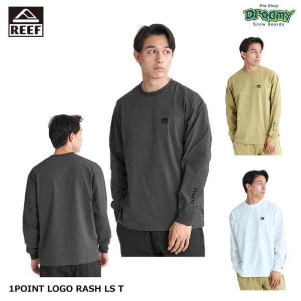 REEF 1POINT LOGO RASH LS T ELY261024 ��å��奬���� T����� �롼���ե��å� Ĺµ �����б� ®�� ���ȥ�å� UV���å� �����С������� ���� �꡼�� ������