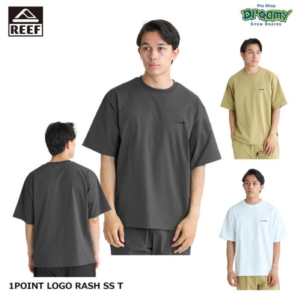 REEF 1POINT LOGO RASH SS T ELY261025 ��å��奬���� T����� �롼���ե��å� Ⱦµ �����б� ®�� ���ȥ�å� UV���å� �����С������� ���� �꡼�� ������