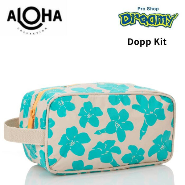 ALOHA COLLECTION �����ϥ��쥯����� Dopp Kit Puakenikeni Buds Blue Lagoon on Sandstone UBTDK0249  ���� ��ũ �ӡ��� �Хå� ��ʪ����