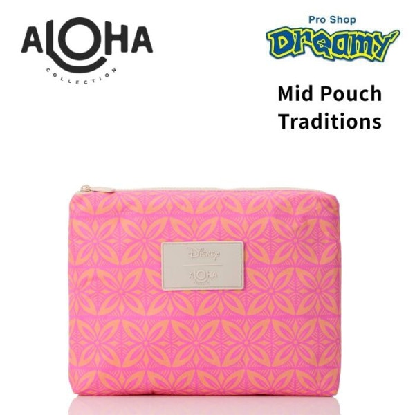 ALOHA COLLECTION �����ϥ��쥯����� Mid Pouch Traditions - Cotton Candy �ǥ����ˡ� �⥢�� ���� ��ũ �ӡ��� �Хå� ��ʪ����