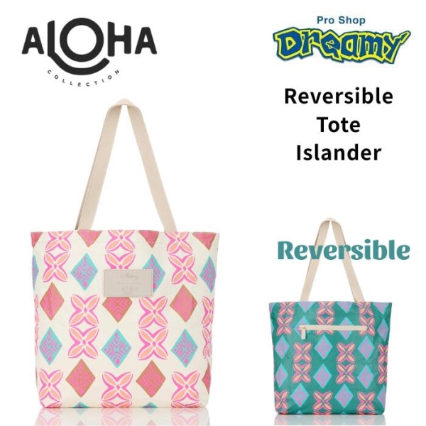 ALOHA COLLECTION �����ϥ��쥯����� Reversible Tote Islander - Mirage �ǥ����ˡ� �⥢�� ���� ��ũ �ӡ��� �Хå� ��ʪ����
