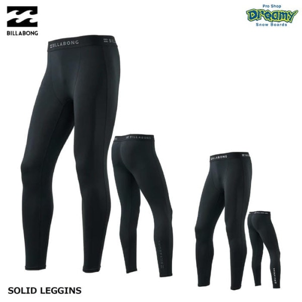 BILLABONG SOLID LEGGINS BG011494 ��å��� �쥮�� UV�ץ��ƥ������ UPF50+ 10ʬ�� ���ȥ�å����㡼�������� BLK BWT ���� ���� �ӥ�ܥ� ��� ������