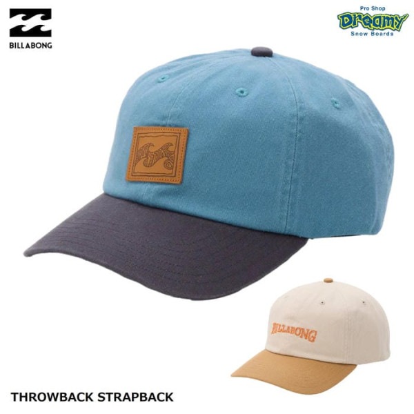 BILLABONG THROWBACK STRAPBACK BG011970 ����å� ���ȥ�åץХå� �����֥Х����� ���åȥ��Ǻ� �ɽ� ��åڥ� ���� ������Ĵ����ǽ �ӥ�ܥ� ��� ������