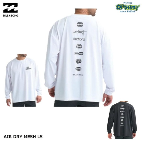 BILLABONG AIR DRY MESH LS BG011868 ��å��奬���� Ĺµ ���ȥ�å� ®�� UV���å� �����ɥ饤��å��� ���� ����T ���� ��å��奬���� �ӥ�ܥ� ������