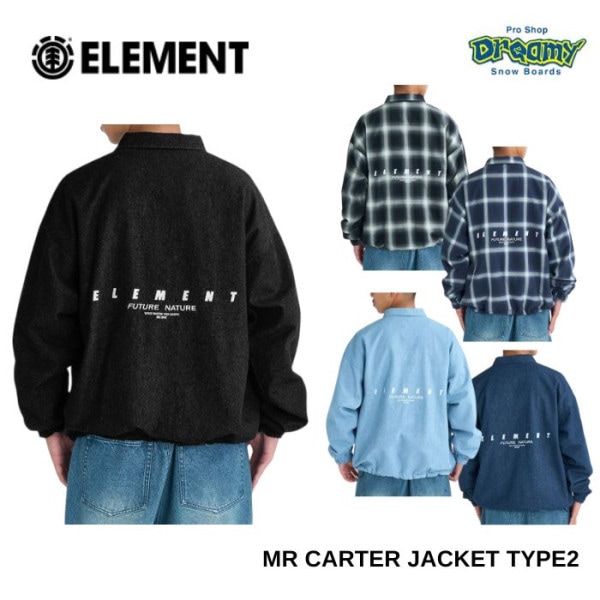 ELEMENT ������� MR CARTER JACKET TYPE2 ��С����֥른�㥱�å� BG021752 BDM/BLK/BLU/MIU/RIG ��� ������