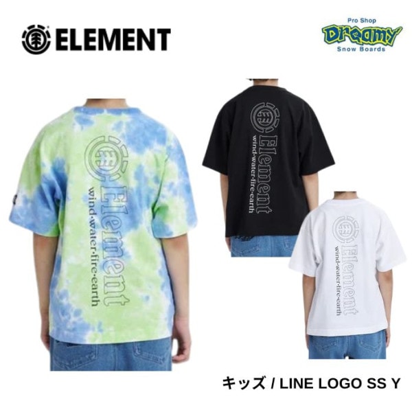 ELEMENT ������� LINE LOGO SS Y T����� BG025253 BGTD/FBK/WHT ���å� Ⱦµ ������