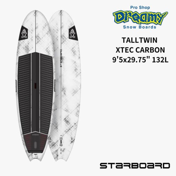 STARBOARD �������ܡ��� TALLTWIN 9��5�� x 29.75�� 132L XTEC CARBON �ȡ���ĥ��� SUP BOARD �ϡ��ɥܡ��� ���å�