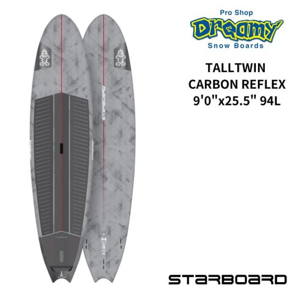STARBOARD �������ܡ��� TALLTWIN 9��0�� x 25.5�� 94L CARBON REFLEX �ȡ���ĥ��� SUP BOARD �ϡ��ɥܡ��� ���å�
