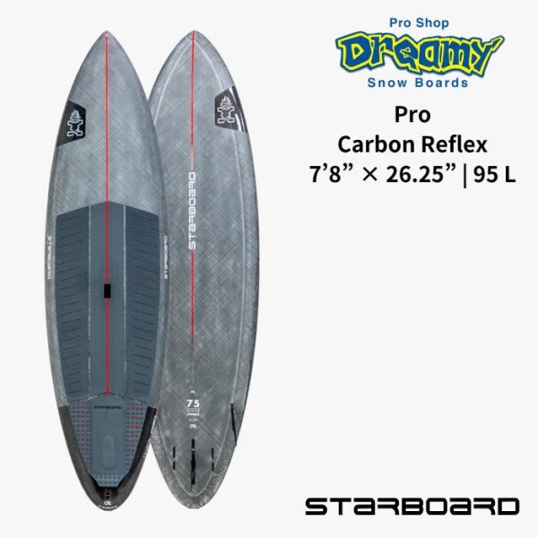 STARBOARD �������ܡ��� Pro  �ץ� 7��8�� �� 26.25�� | 95 L Carbon Reflex  �����ܥ��ե�å��� SUP ���å� BOARD �ϡ��ɥܡ��� �����ե���