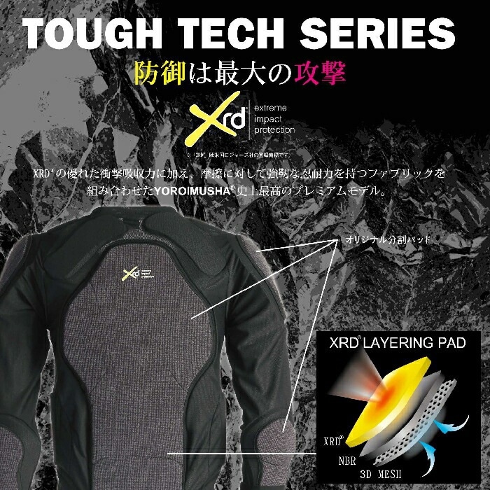 鎧武者 ヨロイムシャ SHORT HIP PROTECTOR YM-1751 XRD パッド最大厚