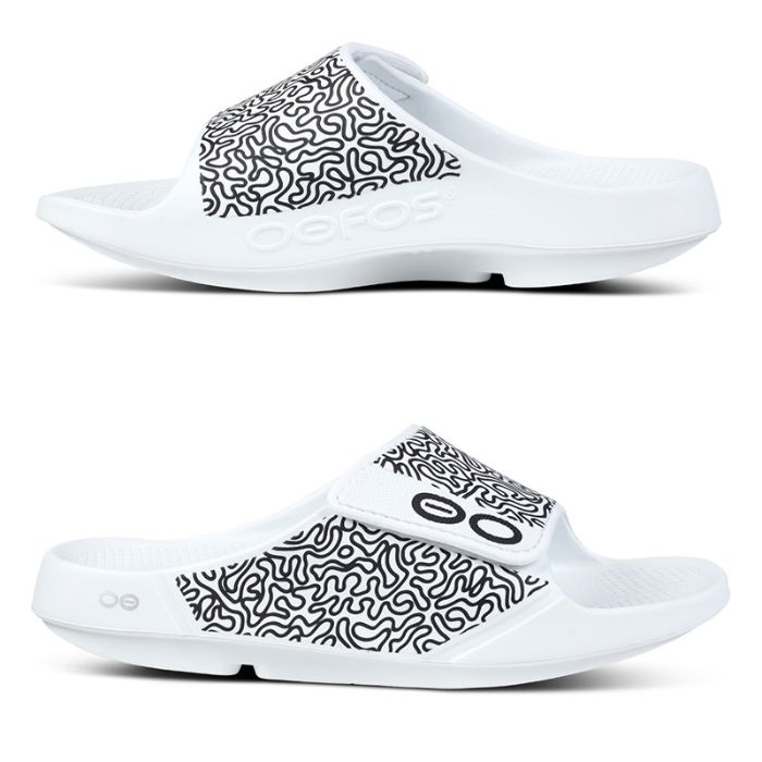 OOFOS ウーフォス OOahh Sport Flex Luxe 2000750131241 White 