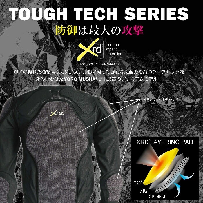 鎧武者 ヨロイムシャ LONG HIP PROTECTOR YM-1752 XRD パッド最大厚