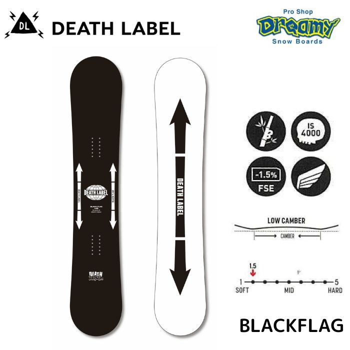 24-25 DEATH LABEL デスレーベル BLACK FLAG 137/142/148/151/154 LOW