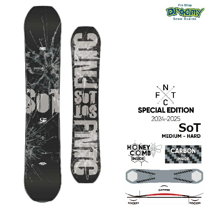 スノーボード 18-19 FNTC SOT 153cm 18-19 FNTC(ｴﾌｴﾇﾃｨｰｼｰ) / SoT・スノーボード ≪商品一覧≫