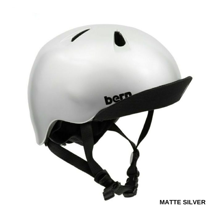 BERN バーン NINO ヘルメット BEVJB MATTE SILVER 子供用 US FIT