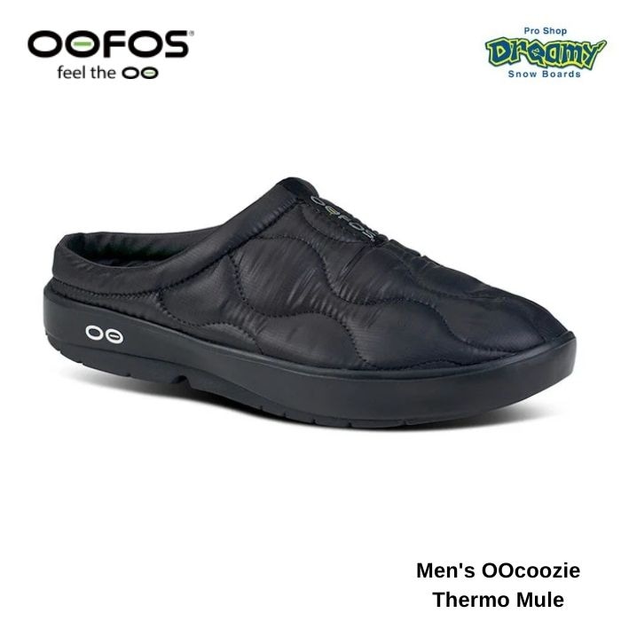 OOFOS ウーフォス Men's OOcoozie Thermo Mule 200070052232 BLACK/BLK