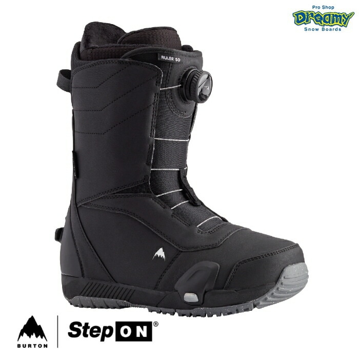 BURTON �С��ȥ� Men's Ruler Step On SnowboardBoots 172871 ��� �롼�顼 ���ƥåץ��� BOA �ߥǥ�����ե�å��� Black ���Ρ��ܡ��ɥ֡��� ������