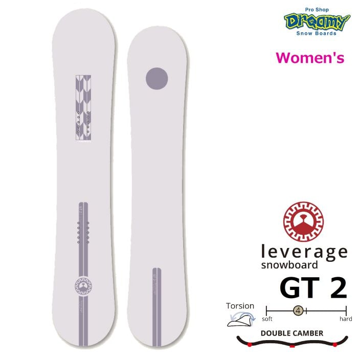 24-25 leverage GT2 137/141/145 ダブルキャンバー グラトリ専用ボード