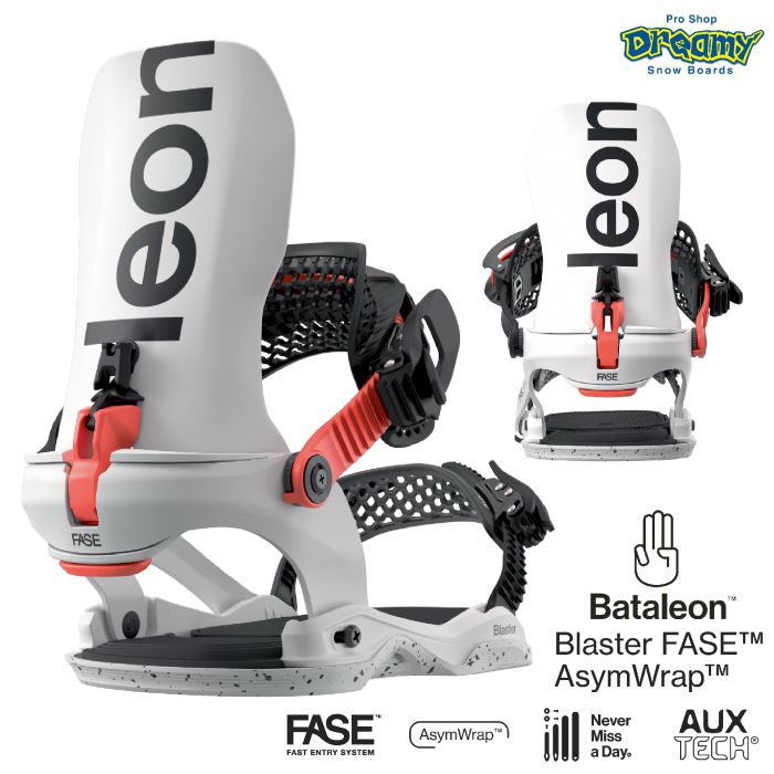 新品未使用 FASE Blaster スノーボード バイン 25-26 Bataleon Blaster FASE AsymWrap Whiteファストエントリー
