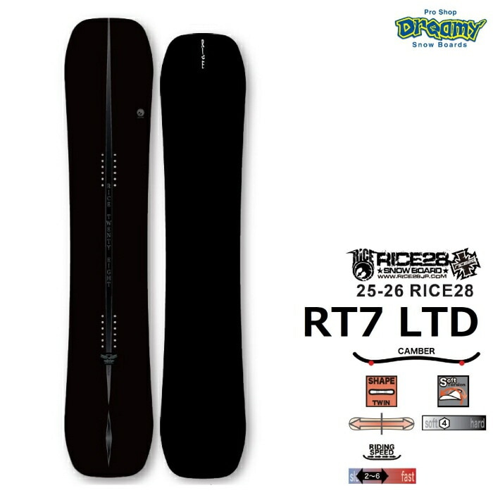 スノーボード RACE28 RT7 25-26 RICE28 RT7 LTD ライストゥエンティーエイト フルツイン