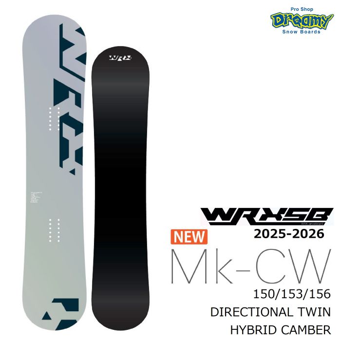 未使用 25-26 WRX Mk-CW 153 スノーボード 25-26 WRX Mk-CW ディレクショナル ツイン ハイブリッドキャンバー