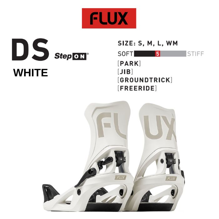 24-25 FLUX フラックス DS STEP ON メンズ レディース WHITE S/M/L/WM