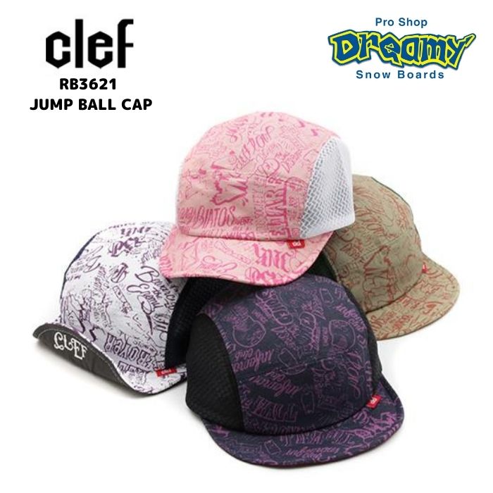 clef クレRB3621 JUMP BALL CAP SIZZE 約55cm～60cm 帽子 ロゴ