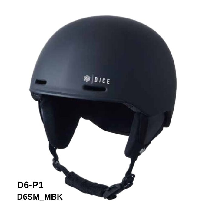 Dice D6 スノーヘルメット S/Mサイズ 25-26 DICE ダイス D6-P1 D6SM_MBK S,M/54-58cm ジャパンフィット