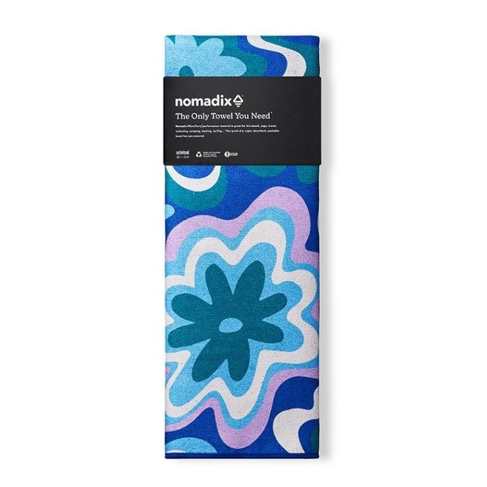 NOMADIX ノマディックス NOMADIX TOWEL GROOVY FLOWERS BLUE GREEN