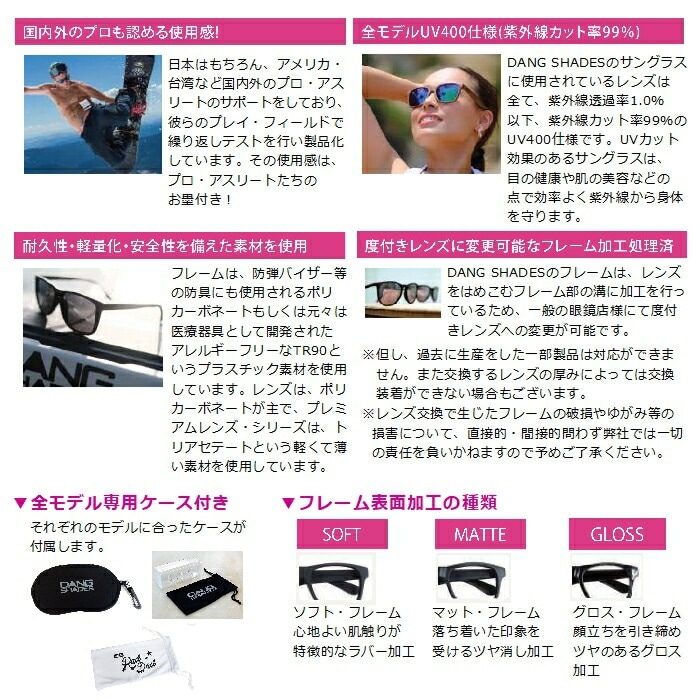 DANG SHADES ダンシェイディーズ FENTON vidg00294 フェントン 偏光