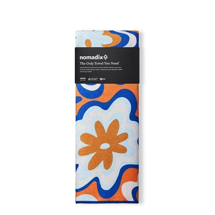 NOMADIX ノマディックス NOMADIX TOWEL GROOVY FLOWERS BLUE ORANGE