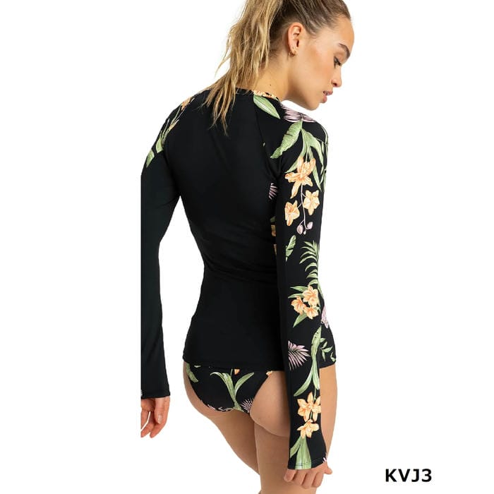 SummerSale】ROXY LS ZIP LYCRA GRJWR03043 ラッシュガード ジップ