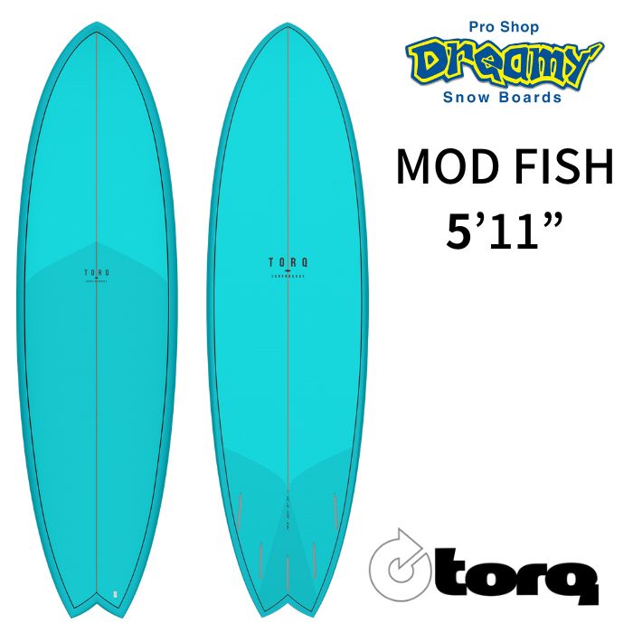 TORQ サーフボード ショートボード 5'11 ☆TORQ Surfboard トルクサーフボード MOD FISH 5'11