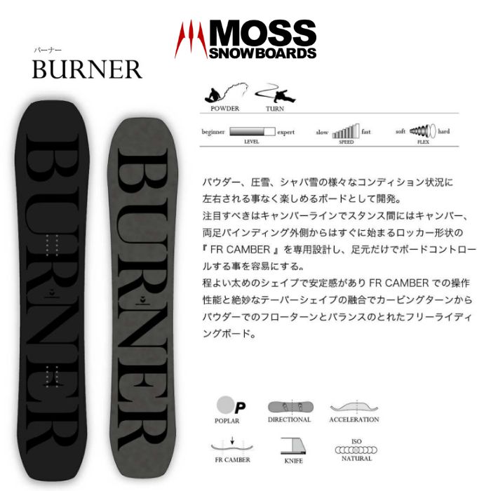 24-25 MOSS SNOWBOARDS モススノーボード BURNER バーナー