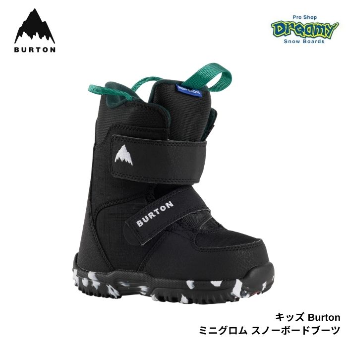 BURTON �С��ȥ� ���å� Burton �ߥ˥����� 106451 Black 13.5-19.5cm �ȥɥ顼 ���Ρ��ܡ��� �֡��� ������