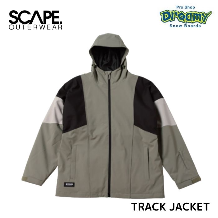 24-25 SCAPE エスケープ TRACK JACKET 711-243-04 LIGHT KHAKI スノー