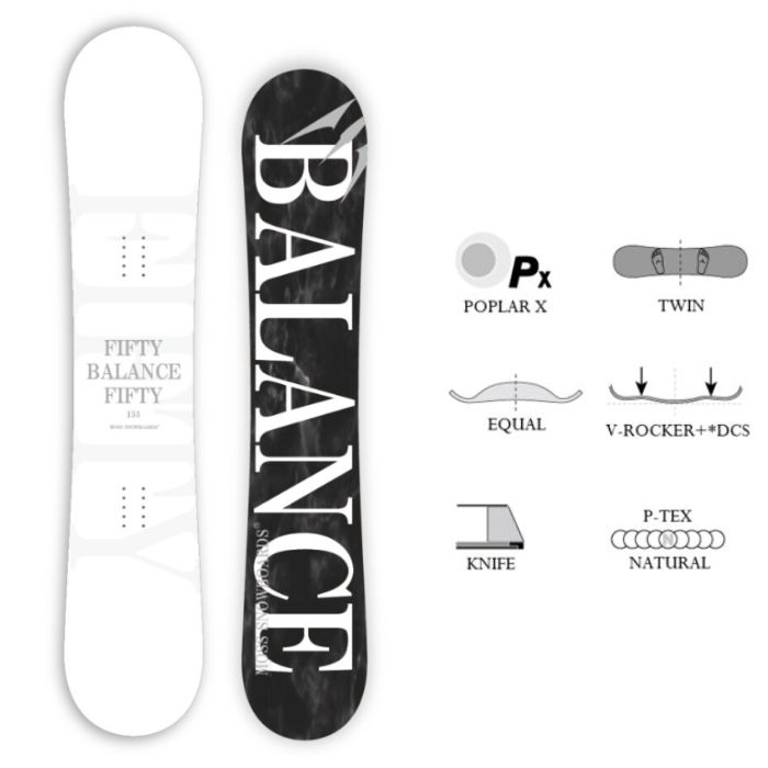 23-24 MOSS SNOWBOARDS モススノーボード FIFTY-FIFTY フィフティ