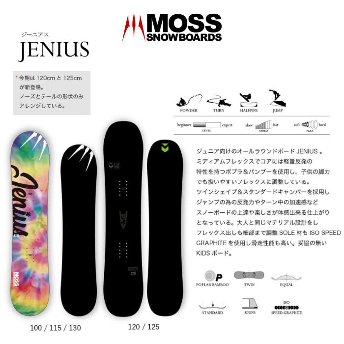 24-25 MOSS SNOWBOARDS モススノーボード JENIUS ジーニアス